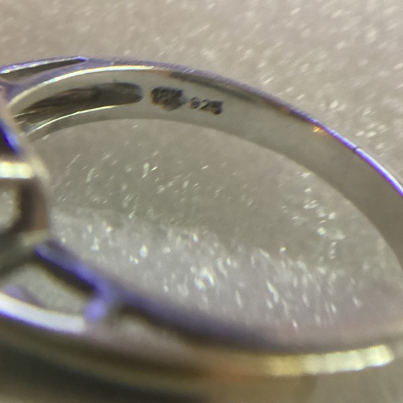 18K 925  GemArt Amethyst ring size 8 - Picture 7 of 7